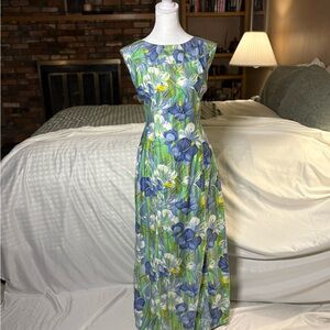 Rare Vintage 1960’s Cotton Hawaiian Maxi Dress